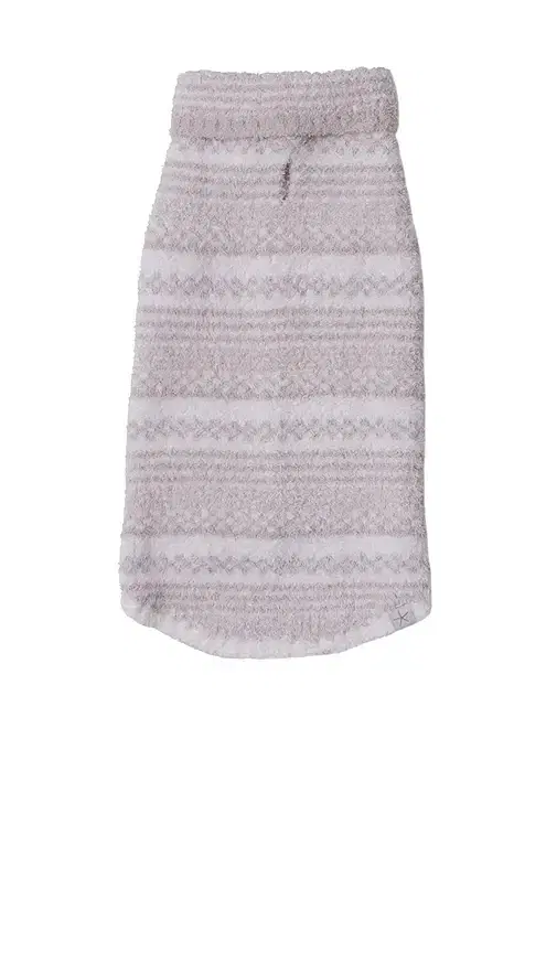Barefoot Dreams CozyChic Checkered Stripe Pet Sweater