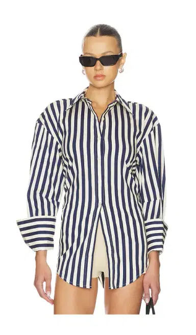 SIMONMILLER Loch Poplin Button Up | Thumbnail 2