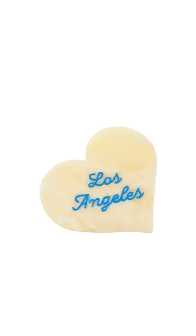 Solar Eclipse x Revolve Hand-Painted Los Angeles Heart Claw Hair Clip | Thumbnail 2