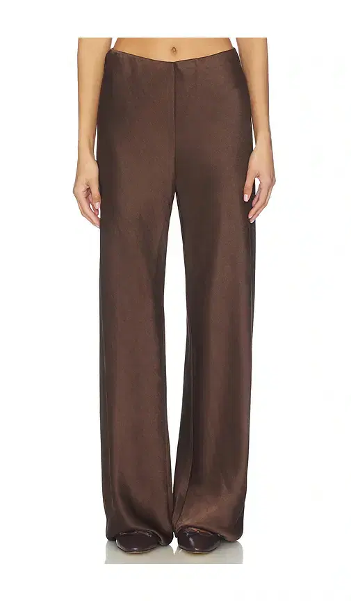 Vince High Waist Fluid Satin Bias Pant