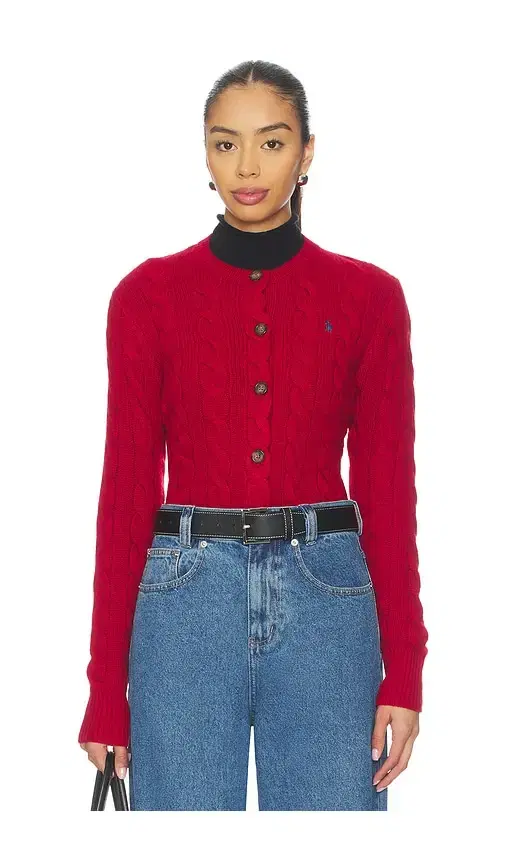 Polo Ralph Lauren Cable Knit Wool Cashmere Cardigan
