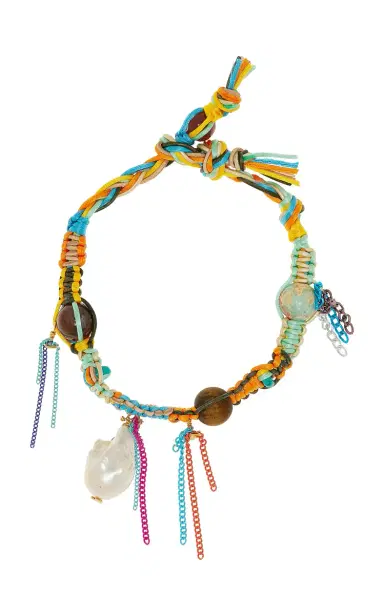 Joie DiGiovanni Mexican Turquoise Baroque Pearl Rockstar Anklet | Thumbnail 4 Joie DiGiovanni Mexican Turquoise Baroque Pearl Rockstar Anklet | Thumbnail 4