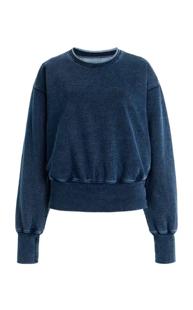 Britney Roll-Neck Cotton Sweatshirt