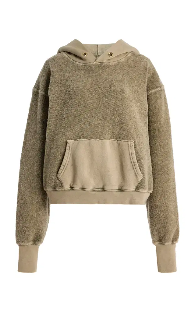 Cara Cropped Cotton Hoodie