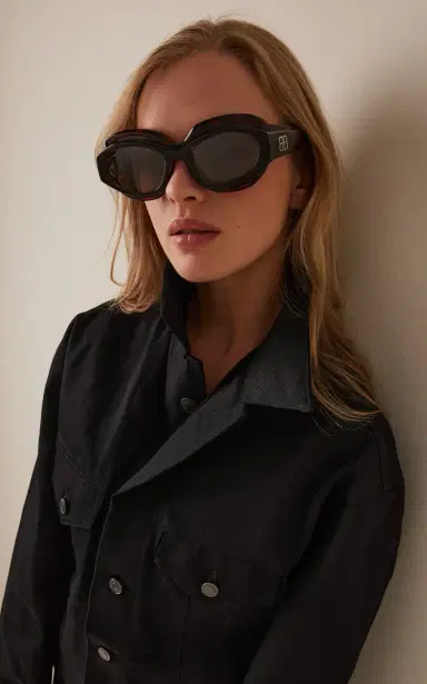 Balenciaga Superbusy Cat-Eye Acetate Sunglasses | Thumbnail 2