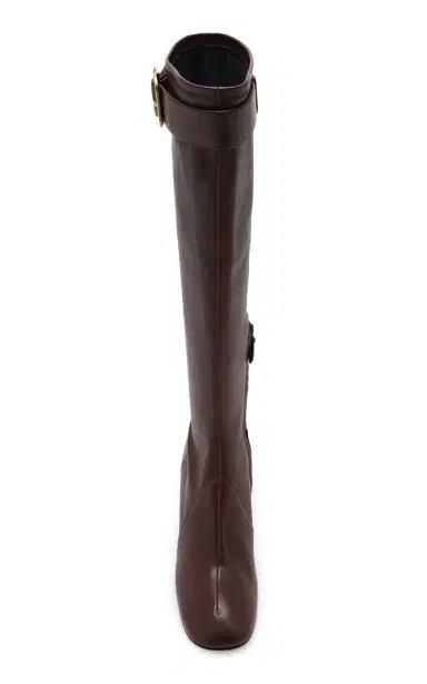 Miu Miu Leather Knee Boots | Thumbnail 3 Miu Miu Leather Knee Boots | Thumbnail 3
