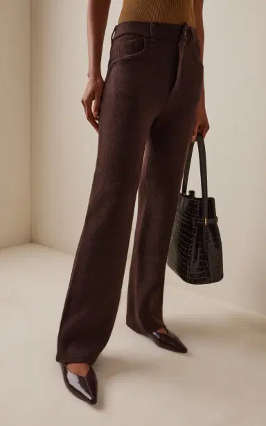 Barrie Cashmere-Denim Flared Pants | Thumbnail 4