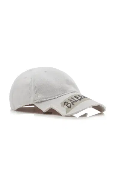 Balenciaga Logo-Embellished Cotton Cap | Thumbnail 3