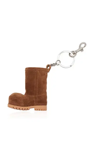Balenciaga Mini Alaska Boot Suede Keyring | Thumbnail 2 Balenciaga Mini Alaska Boot Suede Keyring | Thumbnail 2