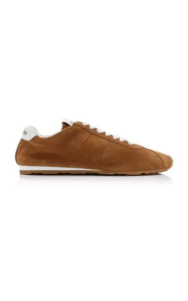 Miu Miu Plume Suede Sneakers | Thumbnail 4 Miu Miu Plume Suede Sneakers | Thumbnail 4