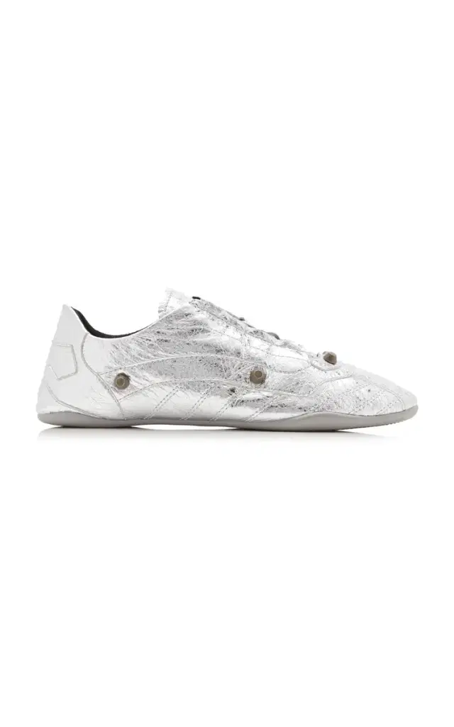 Balenciaga Zen Metallic Leather Sneakers