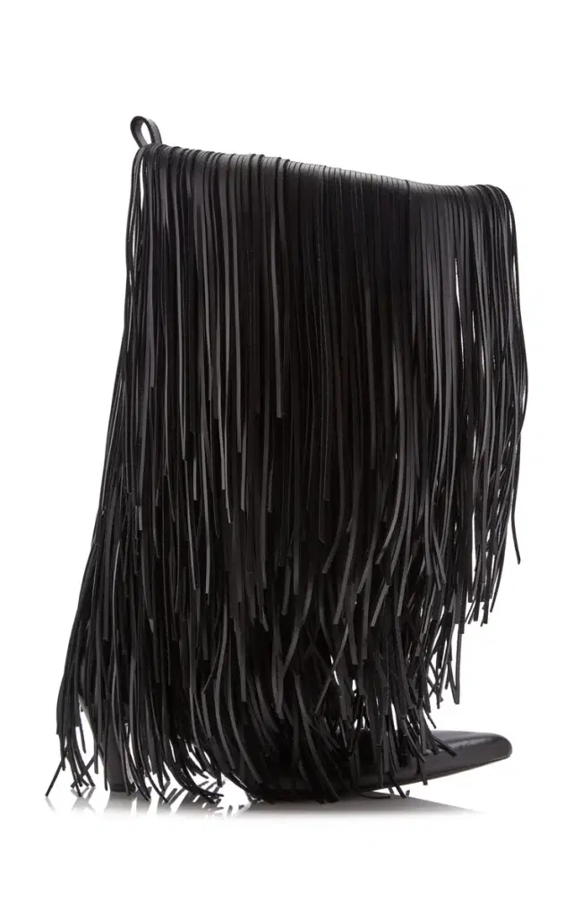 Fringe Leather Boots