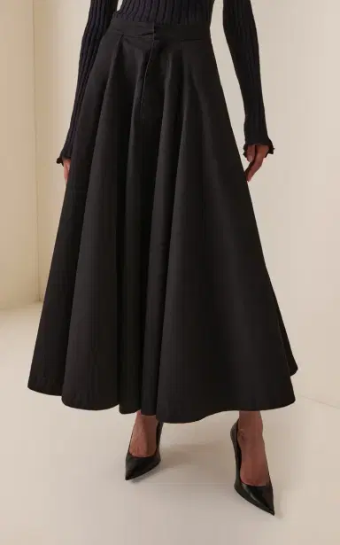 Balenciaga Godet Cotton Maxi Skirt | Thumbnail 3 Balenciaga Godet Cotton Maxi Skirt | Thumbnail 3