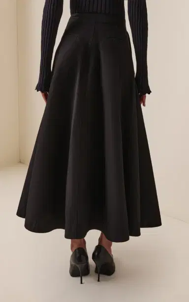 Balenciaga Godet Cotton Maxi Skirt | Thumbnail 4 Balenciaga Godet Cotton Maxi Skirt | Thumbnail 4