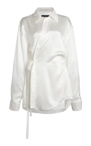 Balenciaga Silk-Satin Wrap Shirt | Thumbnail 6 Balenciaga Silk-Satin Wrap Shirt | Thumbnail 6