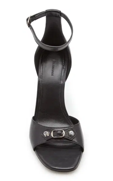 Balenciaga City Heeled Leather Sandals | Thumbnail 5