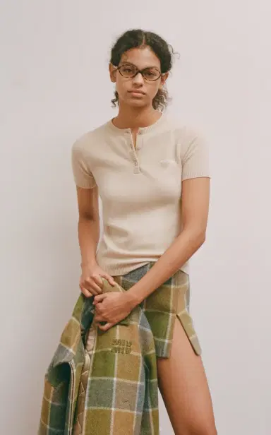 Miu Miu Cashmere Top | Thumbnail 2 Miu Miu Cashmere Top | Thumbnail 2