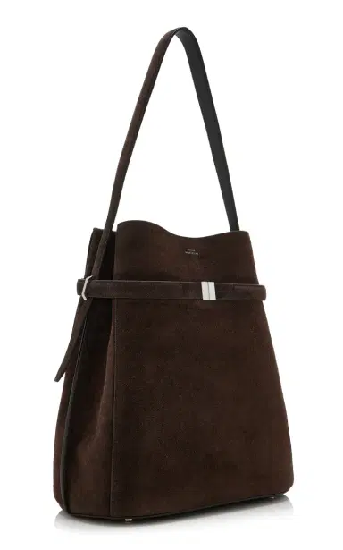 TOTEME Belted Suede Bucket Bag | Thumbnail 3
