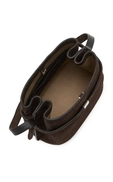TOTEME Belted Suede Bucket Bag | Thumbnail 5