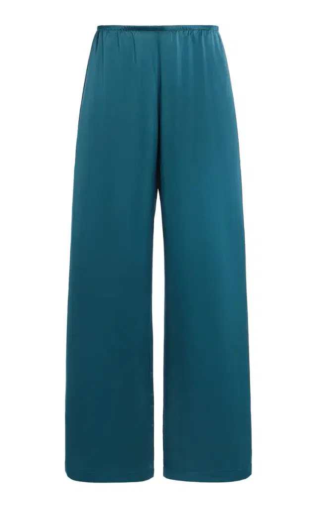Barb Satin Wide-Leg Pants