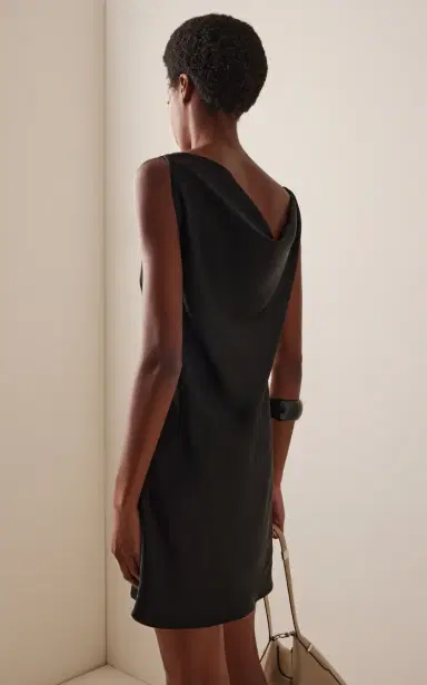 LESET Barb Cowl Satin Mini Dress | Thumbnail 4 LESET Barb Cowl Satin Mini Dress | Thumbnail 4
