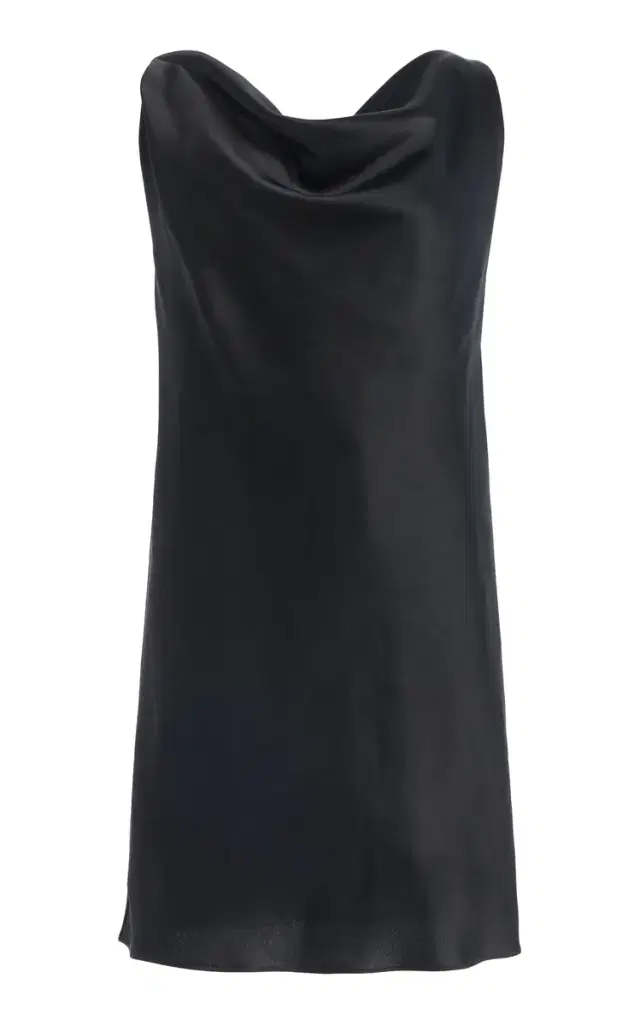 Barb Cowl Satin Mini Dress