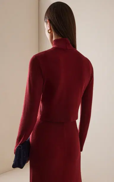 LESET Lauren Jersey Crop Cardigan II | Thumbnail 4