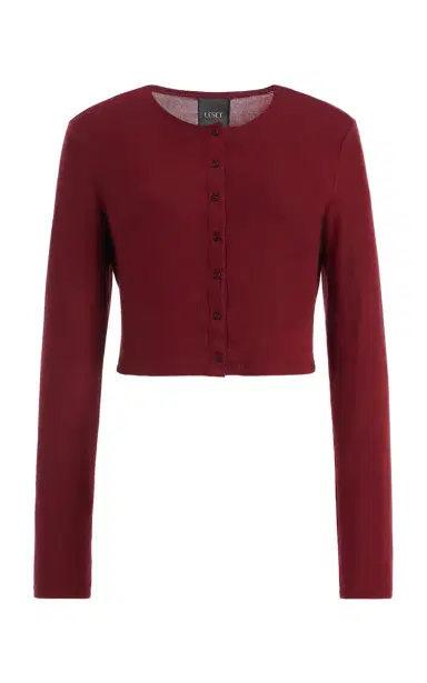 LESET Lauren Jersey Crop Cardigan II | Thumbnail 1