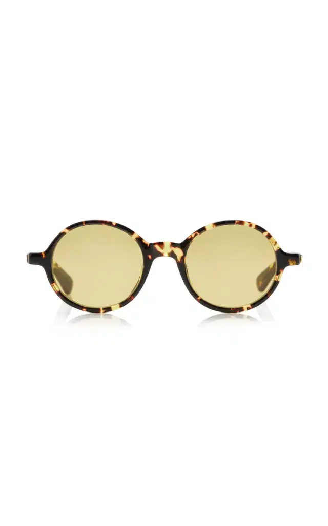 Bottega Veneta Round-Frame Acetate Sunglasses