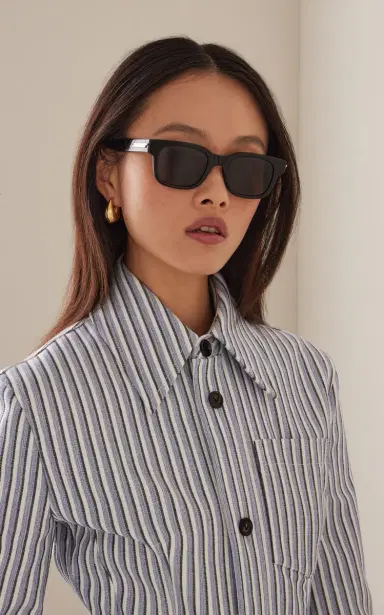 Bottega Veneta Square-Frame Acetate Sunglasses | Thumbnail 2 Bottega Veneta Square-Frame Acetate Sunglasses | Thumbnail 2