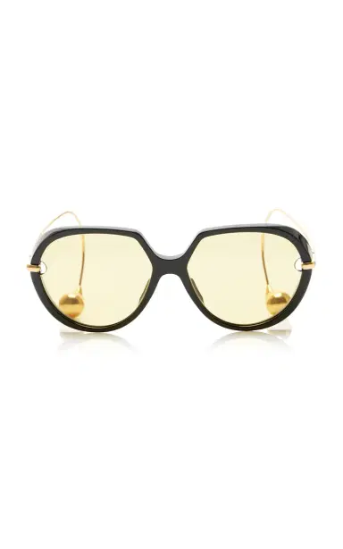 Bottega Veneta Round-Frame Acetate Sunglasses | Thumbnail 1