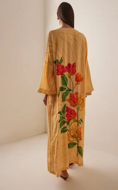 VERANDAH Exclusive Embellished Viscose Kaftan Dress | Thumbnail 4 VERANDAH Exclusive Embellished Viscose Kaftan Dress | Thumbnail 4