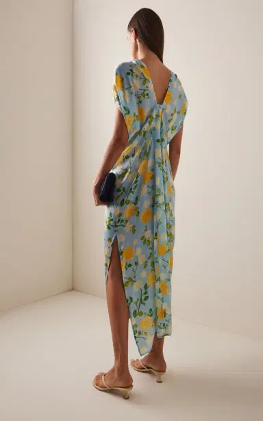 VERANDAH Hand-Draped Viscose-Cupro Gown | Thumbnail 4 VERANDAH Hand-Draped Viscose-Cupro Gown | Thumbnail 4