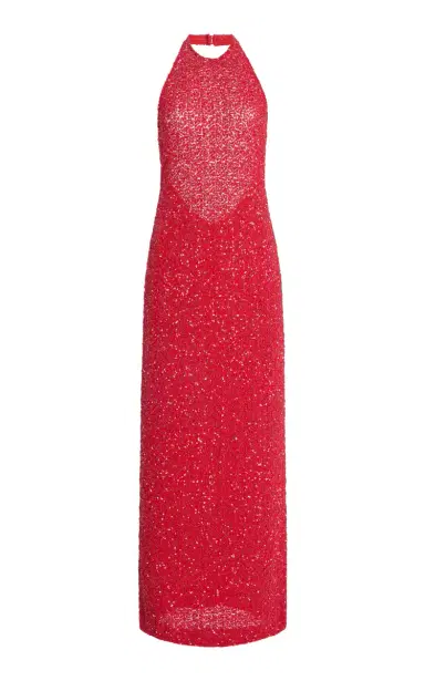 Tove Colette Sequined Midi Halter Dress | Thumbnail 1 Tove Colette Sequined Midi Halter Dress | Thumbnail 1