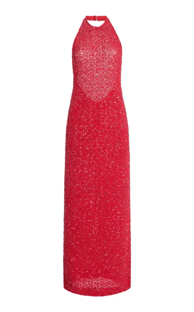 Tove Colette Sequined Midi Halter Dress