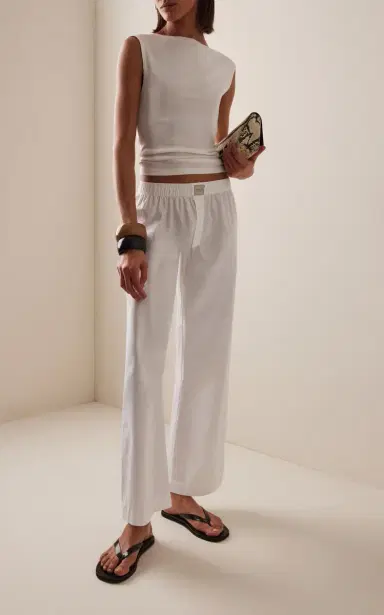 Comme Si La Boxer Alta Cotton-Poplin Pants | Thumbnail 2 Comme Si La Boxer Alta Cotton-Poplin Pants | Thumbnail 2