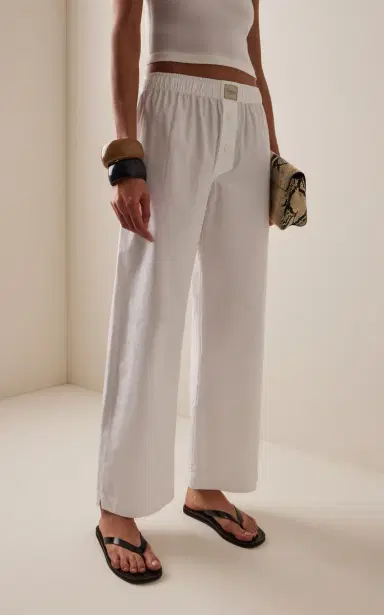 Comme Si La Boxer Alta Cotton-Poplin Pants | Thumbnail 3 Comme Si La Boxer Alta Cotton-Poplin Pants | Thumbnail 3