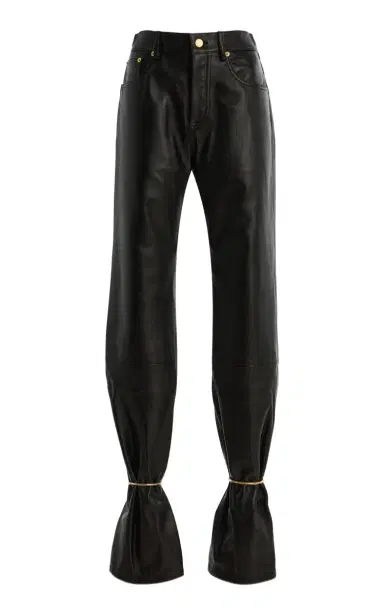 DARKPARK Marion Cuffed Plonge-Leather Straight-Leg Pants | Thumbnail 6 DARKPARK Marion Cuffed Plonge-Leather Straight-Leg Pants | Thumbnail 6