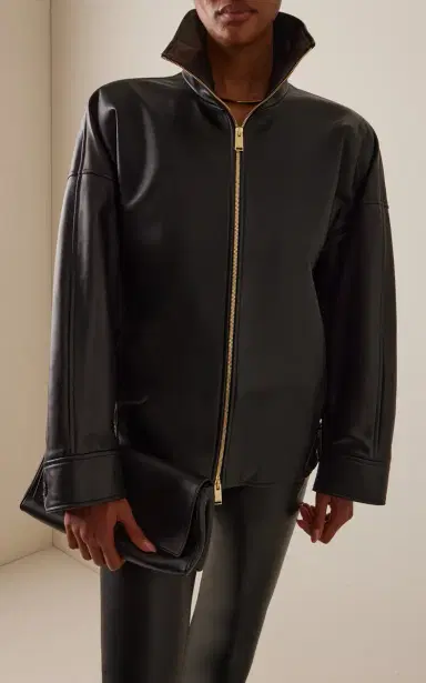 DARKPARK Celine Plonge Leather Aviator Bomber Jacket | Thumbnail 2