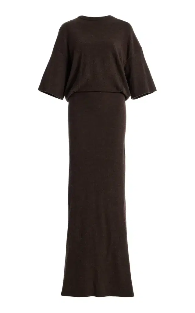 DARKPARK Marlin Open-Back Wool Maxi Dress