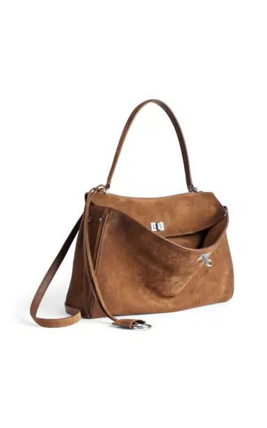 Balenciaga Rodeo Medium Waxed Suede Top Handle Bag | Thumbnail 3 Balenciaga Rodeo Medium Waxed Suede Top Handle Bag | Thumbnail 3