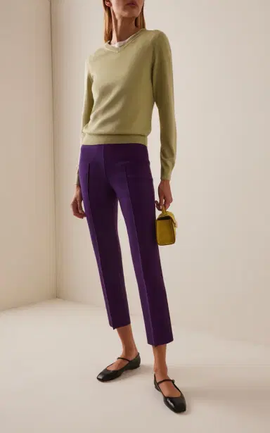 High Sport Louis Wool-Blend Knit Cropped Pants | Thumbnail 3 High Sport Louis Wool-Blend Knit Cropped Pants | Thumbnail 3