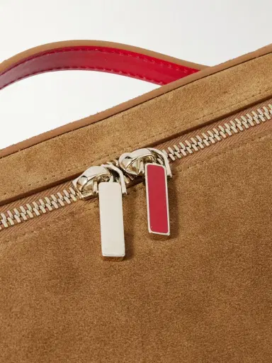 Christian Louboutin Djanis Leather and Rubber-Trimmed Suede Messenger Bag - Men | Thumbnail 3 Christian Louboutin Djanis Leather and Rubber-Trimmed Suede Messenger Bag - Men | Thumbnail 3