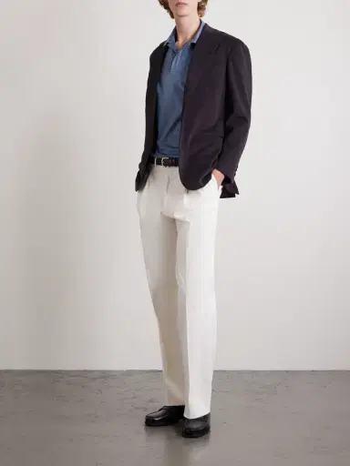 Canali Cotton-Jersey Polo Shirt - Men | Thumbnail 2