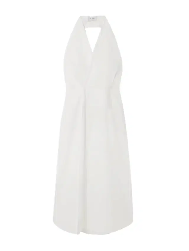 Cotton-blend Poplin Halterneck Wrap Maxi Dress