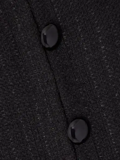 Self-Portrait Cropped Plush-trimmed Bouclé-tweed Jacket | Thumbnail 4