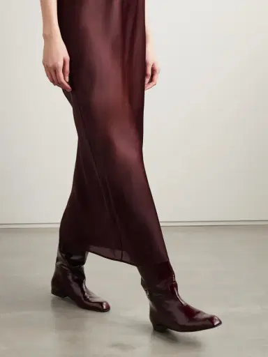 Khaite Colt Glossed-leather Knee Boots | Thumbnail 2