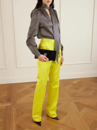 Tom Ford Glossed Croc-effect Leather Clutch | Thumbnail 2