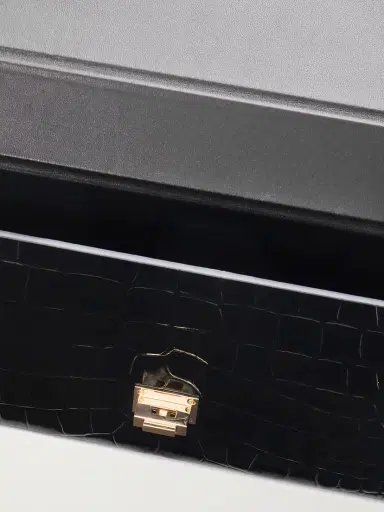 Tom Ford Glossed Croc-effect Leather Clutch | Thumbnail 6