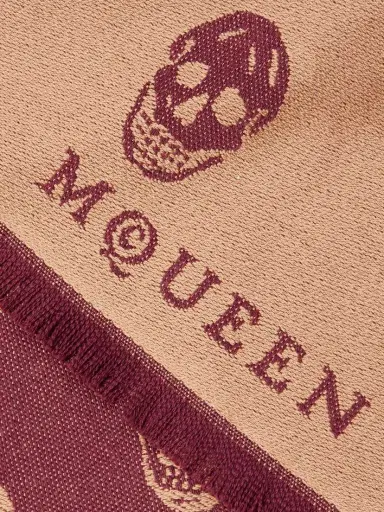 Alexander McQueen Frayed Wool-jacquard Scarf | Thumbnail 3 Alexander McQueen Frayed Wool-jacquard Scarf | Thumbnail 3